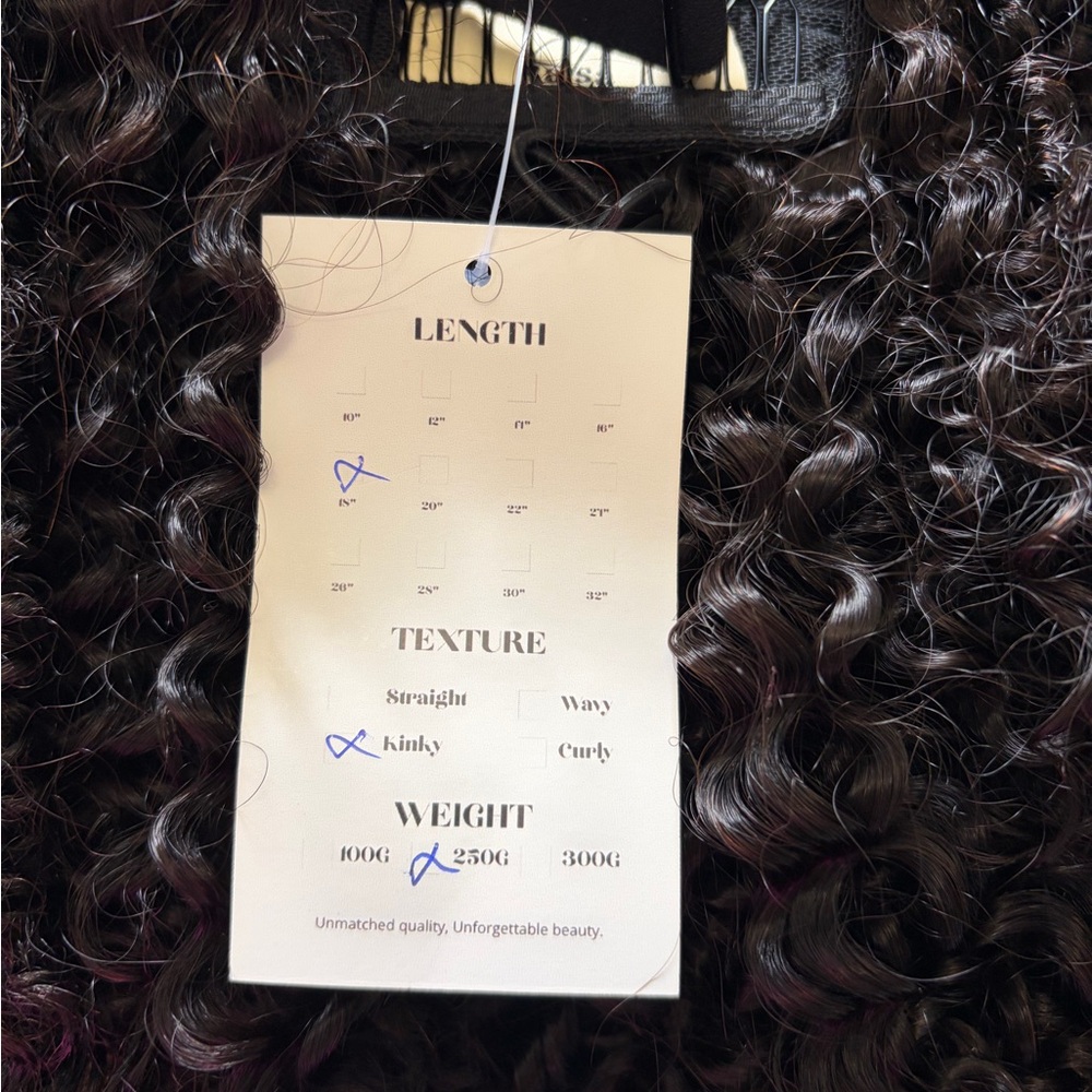 RAISA BEAUTY STUDIO Kinky Curls Half Wig - Picture 3 of 14